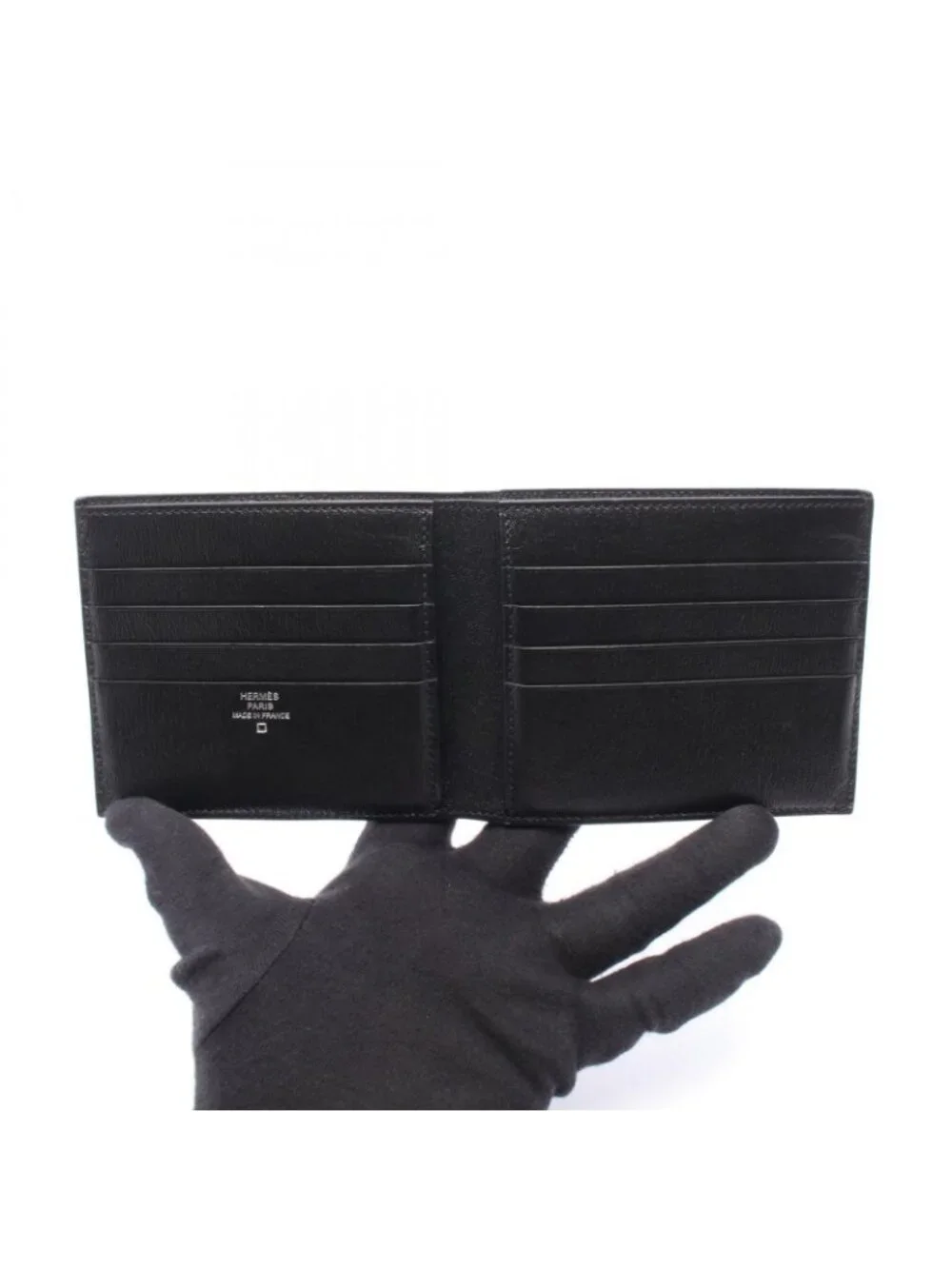 Hermes Bifold Wallet Citizen Twill Compact Black